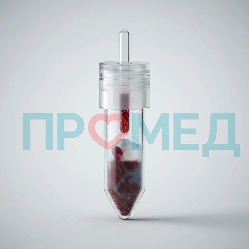 Пробирка для забора капиллярной крови с антикоагулянтом.